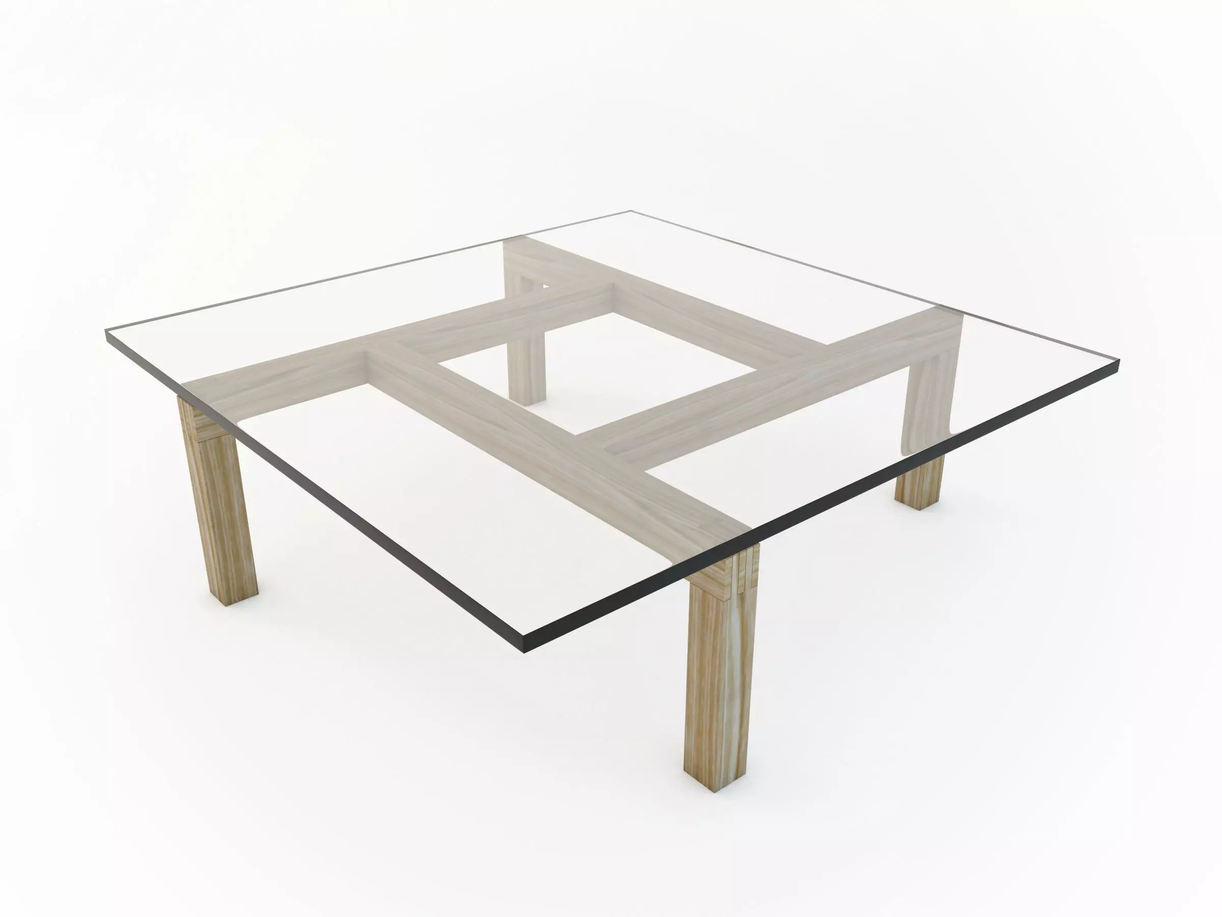 Low table by Pierre Guariche 3D model_0