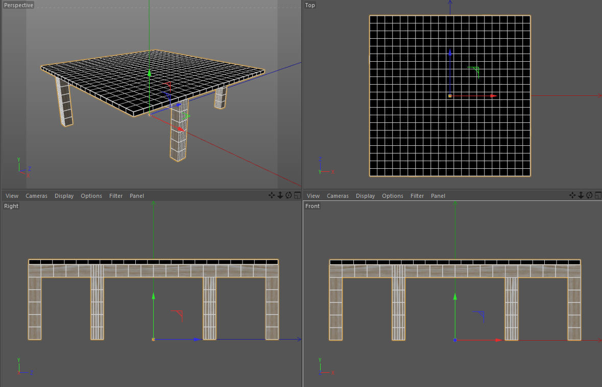 Low table by Pierre Guariche 3D model_2