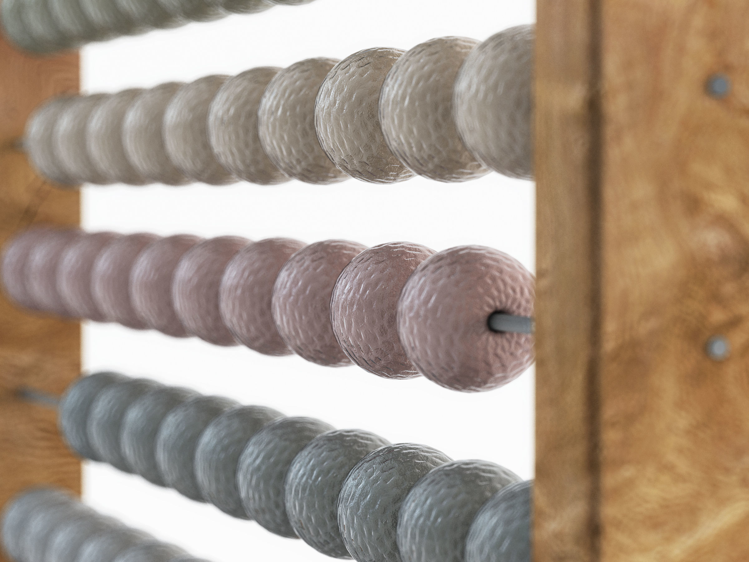 Vintage Abacus Free 3D model_1