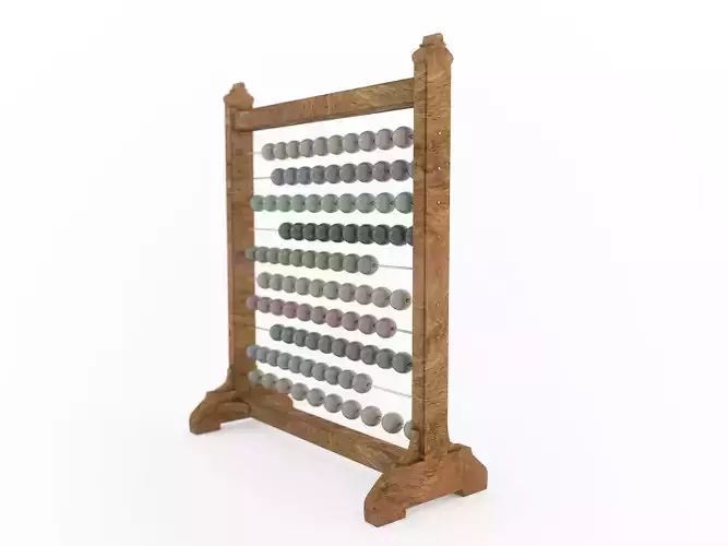 Vintage Abacus Free 3D model Vintage Abacus Free 3D model