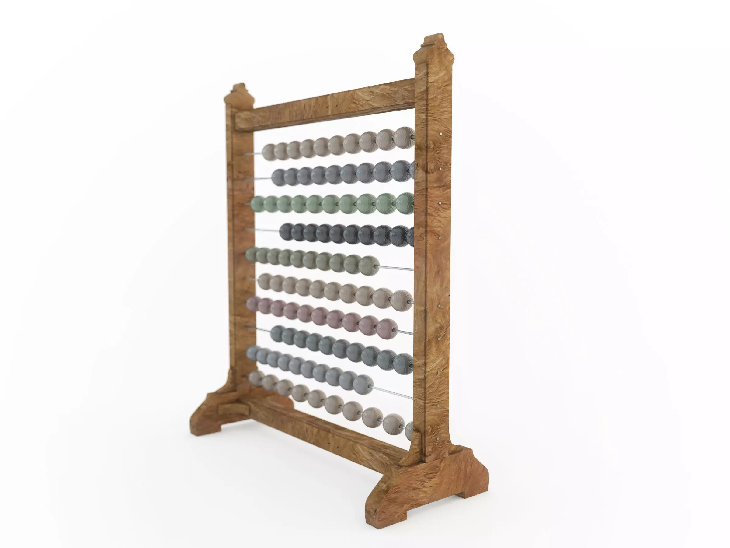 Vintage Abacus Free 3D model_0