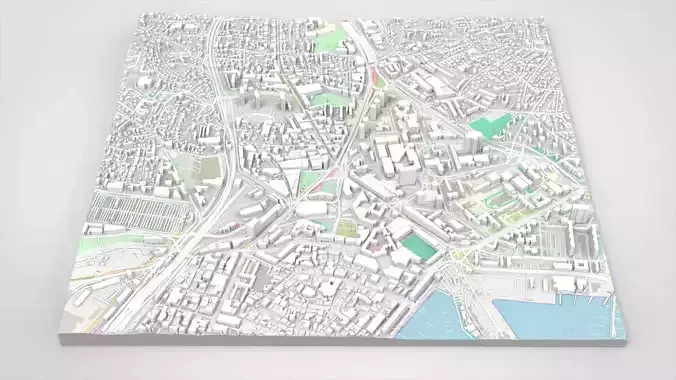Cityscape Toulon France 3D model