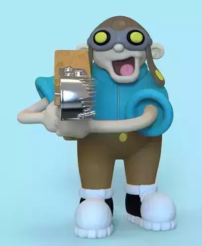 NUMBER 2 FROM KND-KIDS NEXT DOOR-PARTS AND COMPLETE 3D print model