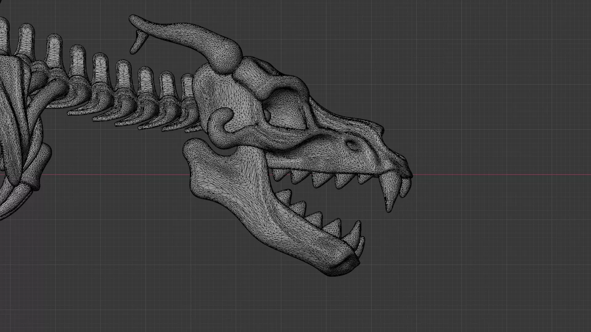 Skeleton Dragon 3D Print Model 3D print model_7