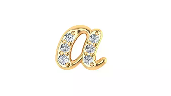 A font set of letters and numbers used in jewelry design  02