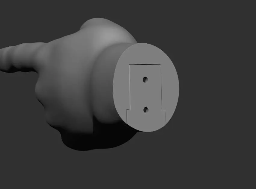 Finger Pointing Wall Art 3D print model_5