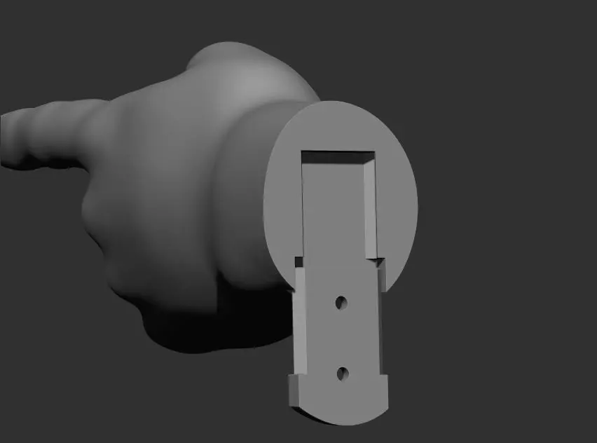 Finger Pointing Wall Art 3D print model_6