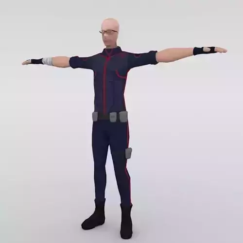 Stylized Low Poly Male Character