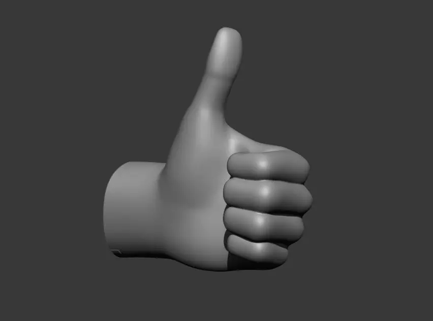 Thumbs Up Printable Wall Art  3D print model_1