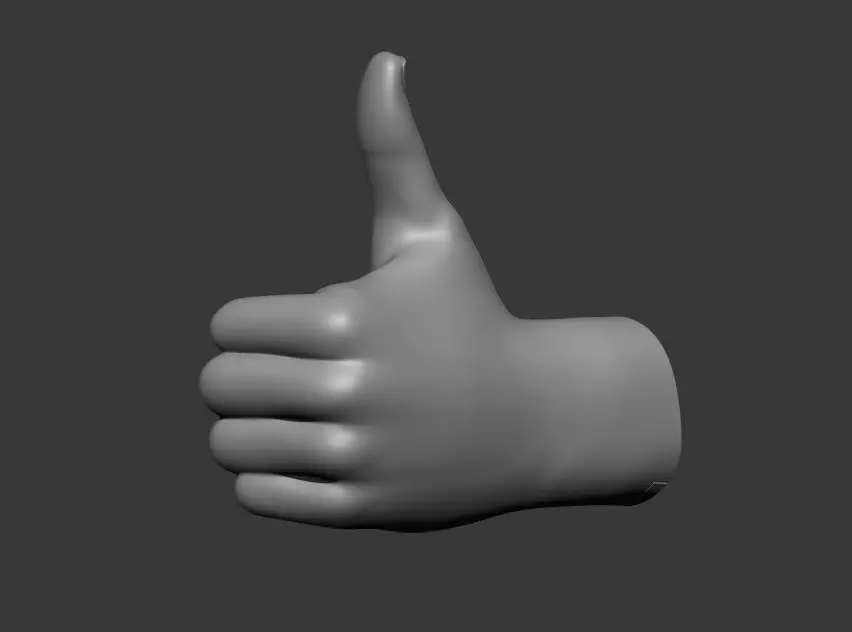 Thumbs Up Printable Wall Art  3D print model_2