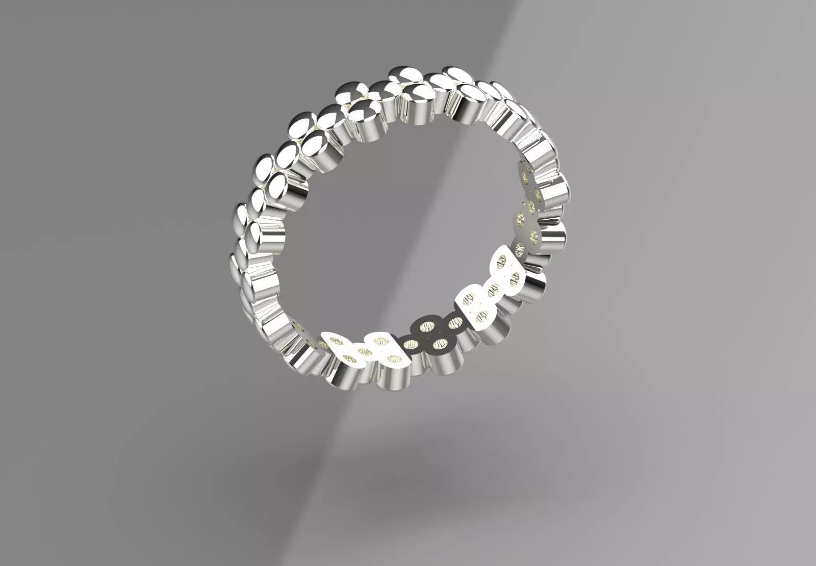 Gold Bubble stl Ring Model gr0132 3D print model_17