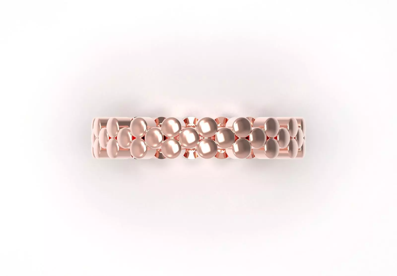 Gold Bubble stl Ring Model gr0132 3D print model_11