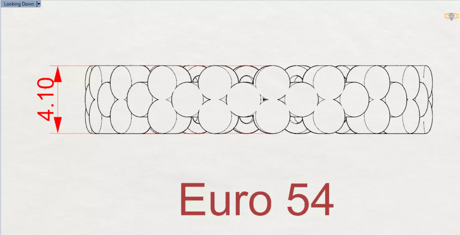 Gold Bubble stl Ring Model gr0132 3D print model_23