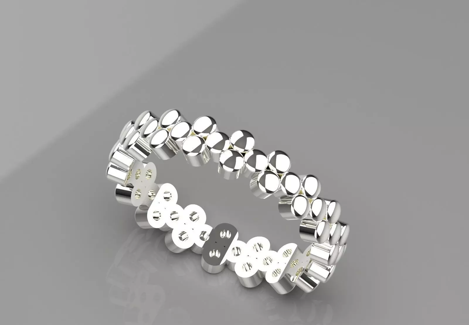 Gold Bubble stl Ring Model gr0132 3D print model_18