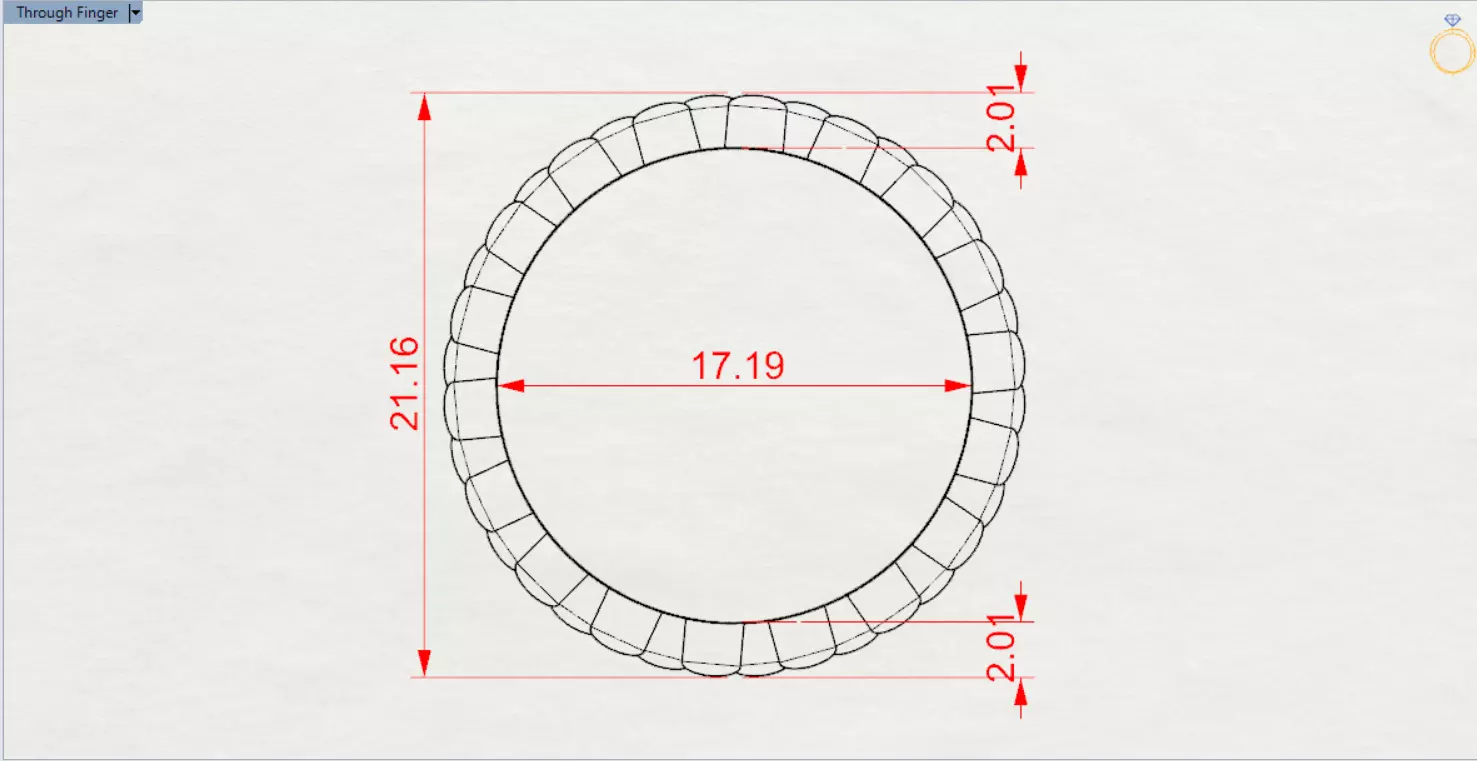 Gold Bubble stl Ring Model gr0132 3D print model_24