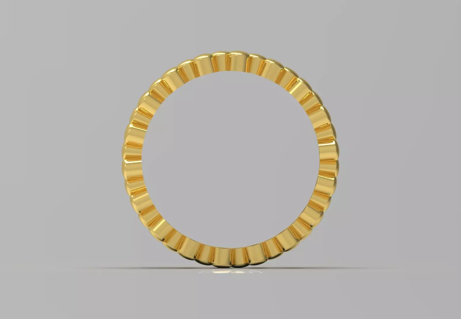 Gold Bubble stl Ring Model gr0132 3D print model_1