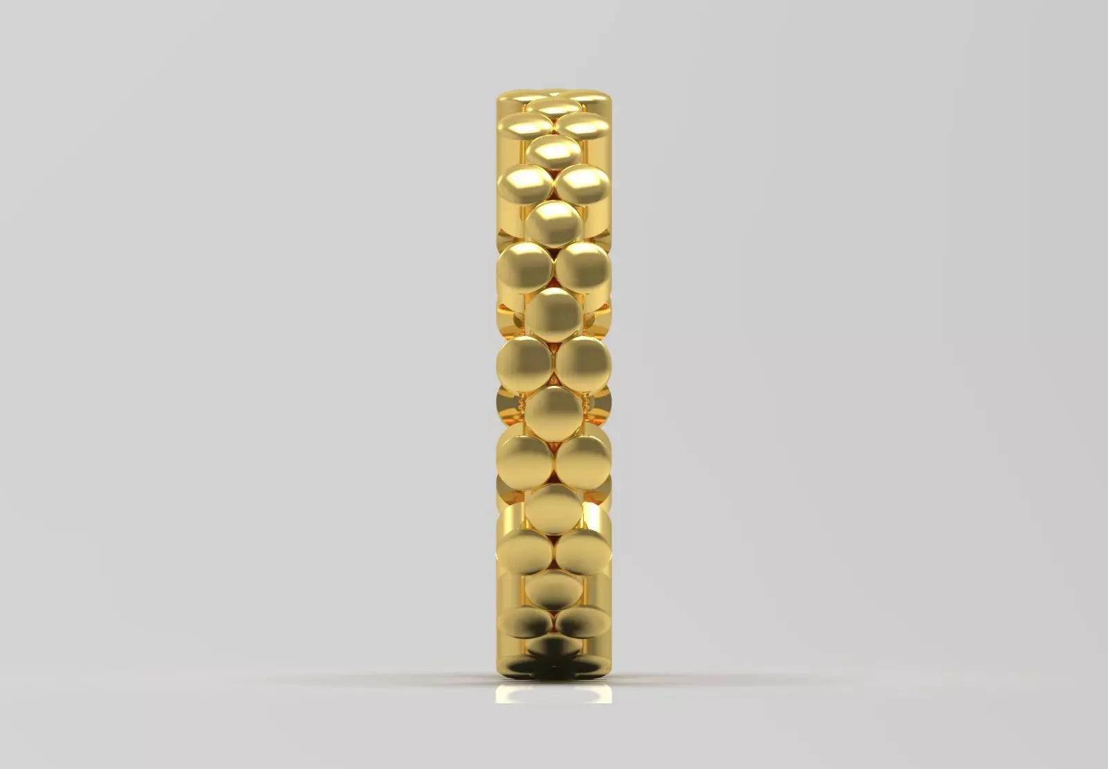 Gold Bubble stl Ring Model gr0132 3D print model_2