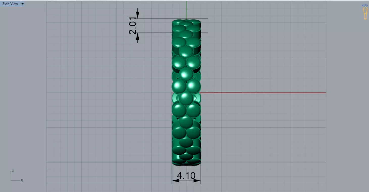 Gold Bubble stl Ring Model gr0132 3D print model_10