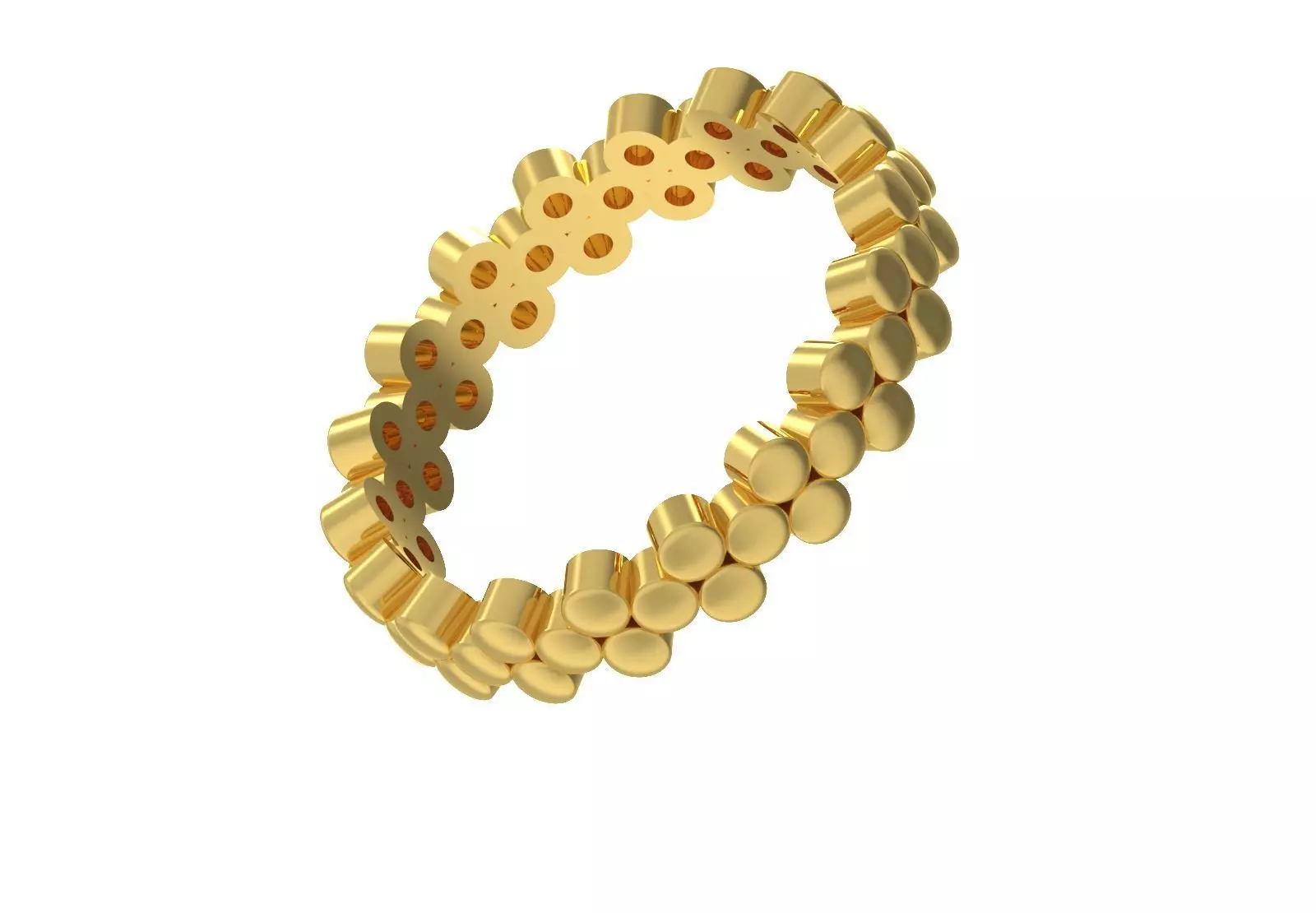 Gold Bubble stl Ring Model gr0132 3D print model_16