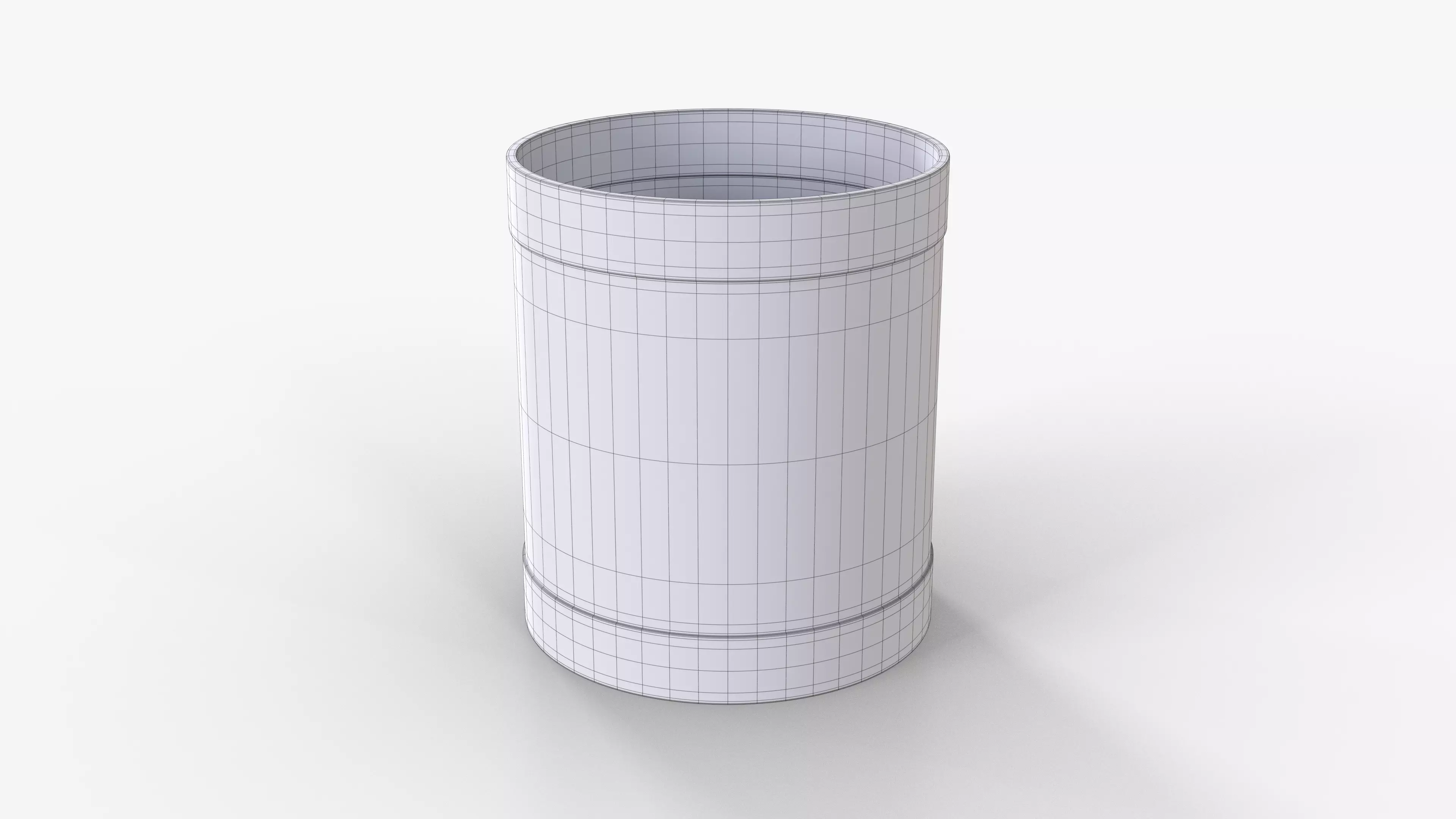 Calligaris Bert White Low-poly 3D model_8