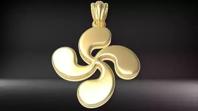 Lauburu Pendant 3D print model