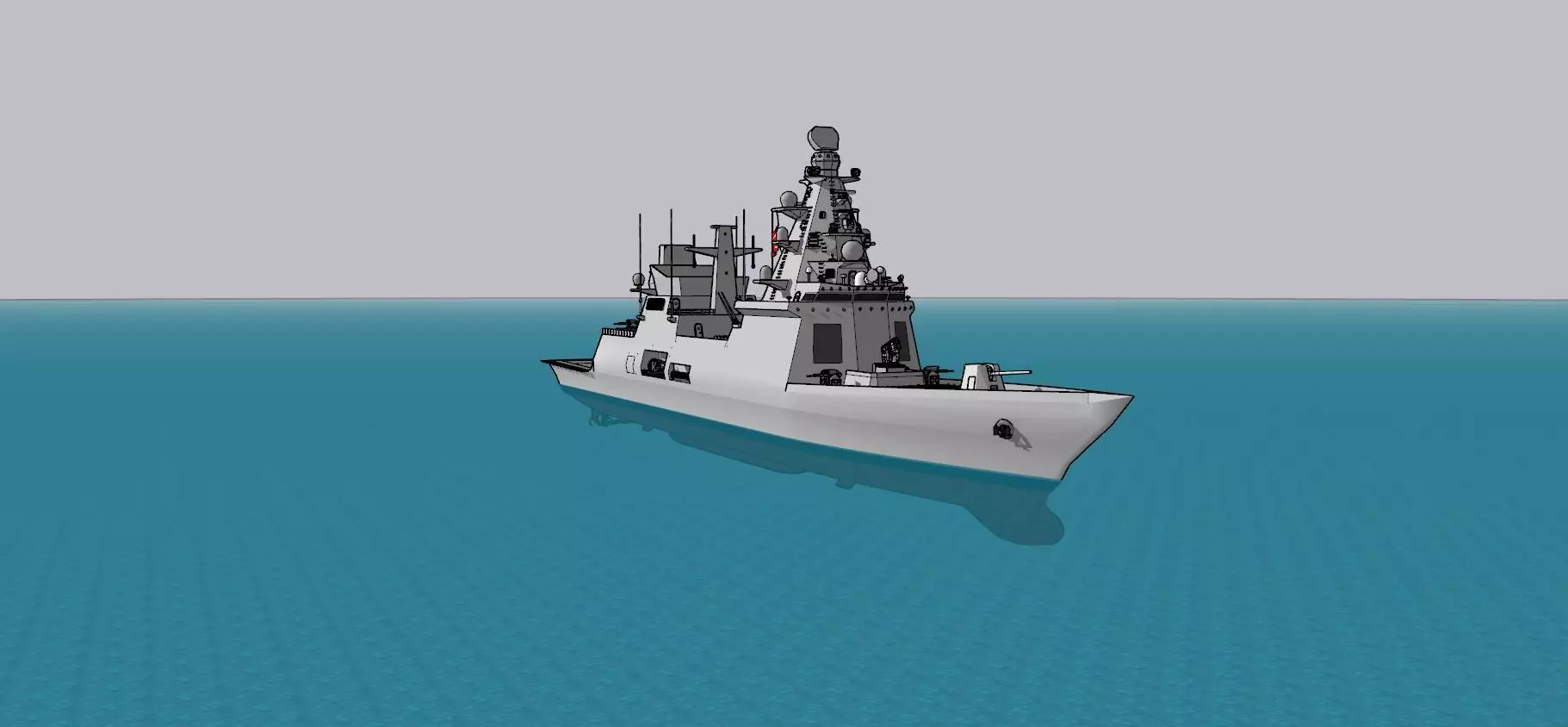 TF-2000 Air Defense Destroyer  Turkish Navy 3D Model 3D model_34