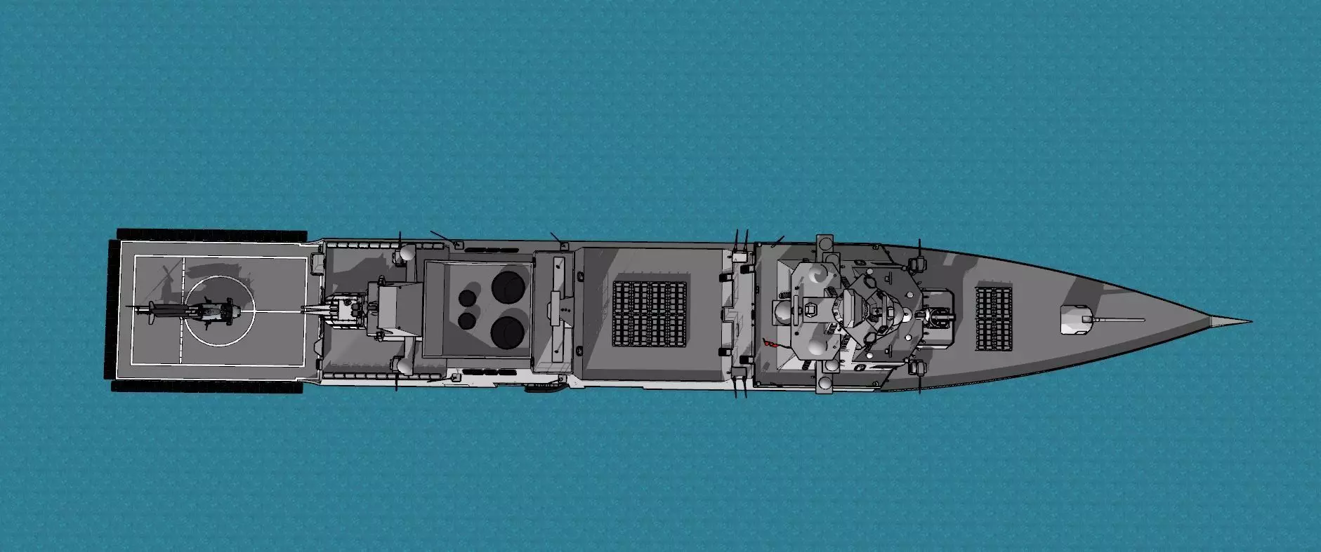 TF-2000 Air Defense Destroyer  Turkish Navy 3D Model 3D model_32