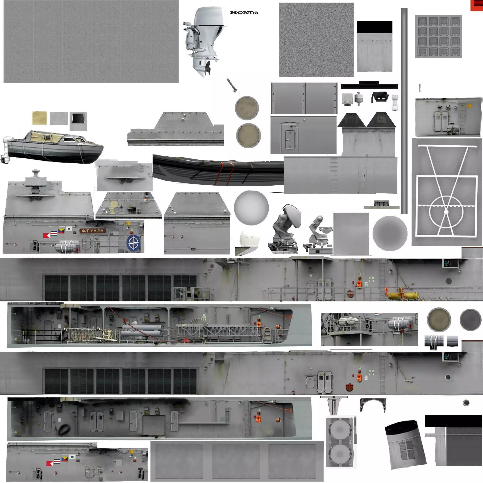 TF-2000 Air Defense Destroyer  Turkish Navy 3D Model 3D model_35
