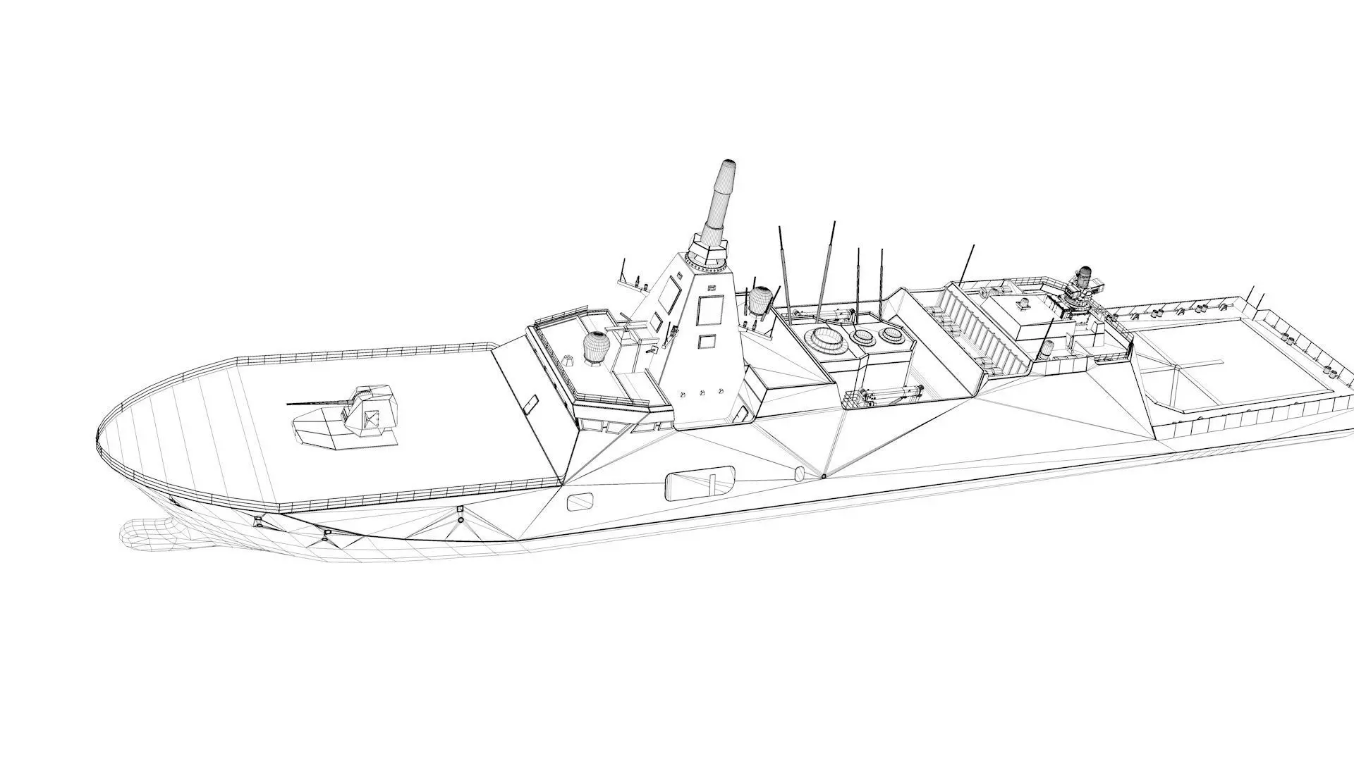 Mogami-class frigate 3D model_8