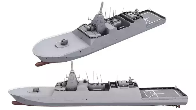 Mogami-class frigate 3D model