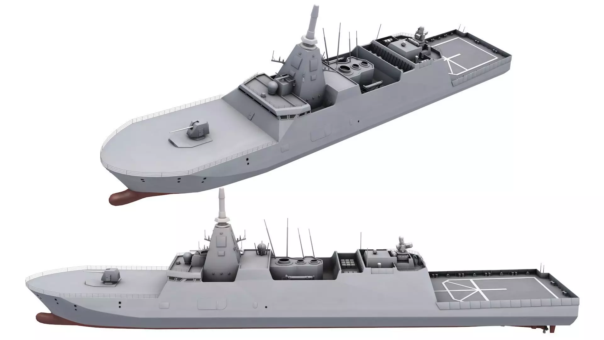 Mogami-class frigate 3D model_0