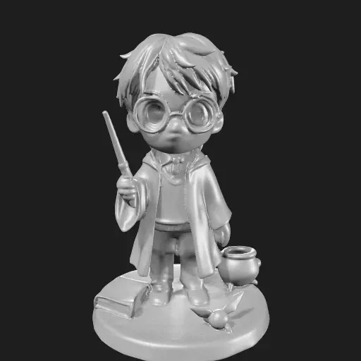 Harry Potter Chibi Style 3D Model 3D print model_5