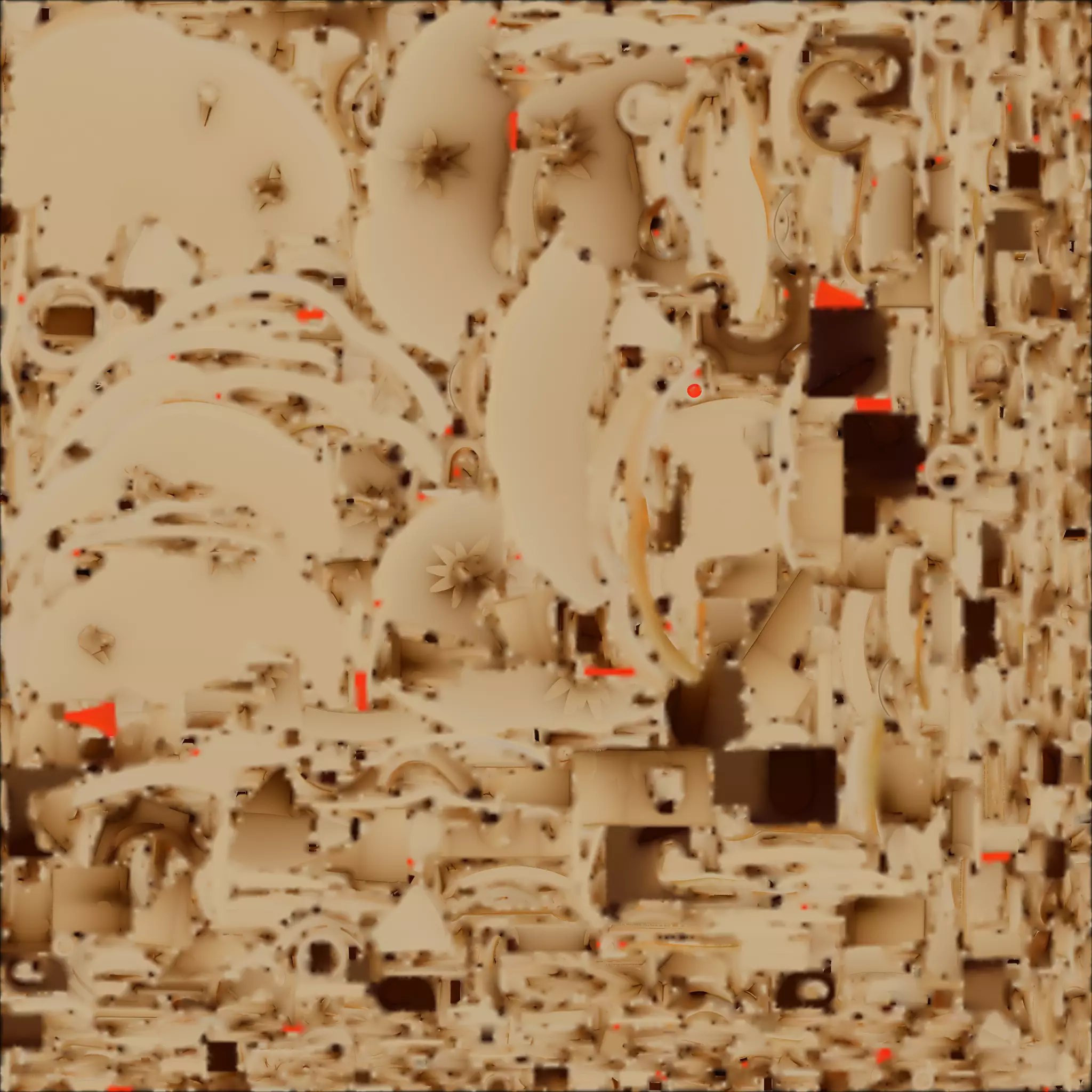 Simple Sand Castle Tower 3D Model Low-poly 3D model_1