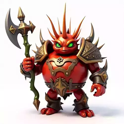 Demonic Warrior Champion 3D Model