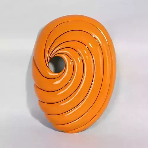 Obito Tobi Uchiha Orange Swirl Mask Naruto Shippuden Rinnegan 3D print model