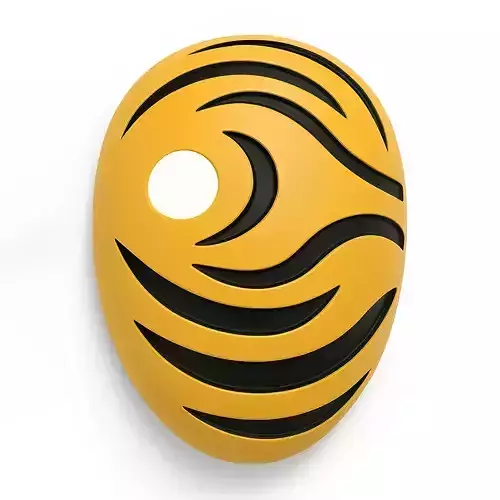Obito Tobi Uchiha Orange Swirl Mask Naruto Shippuden Rinnegan 3D print model