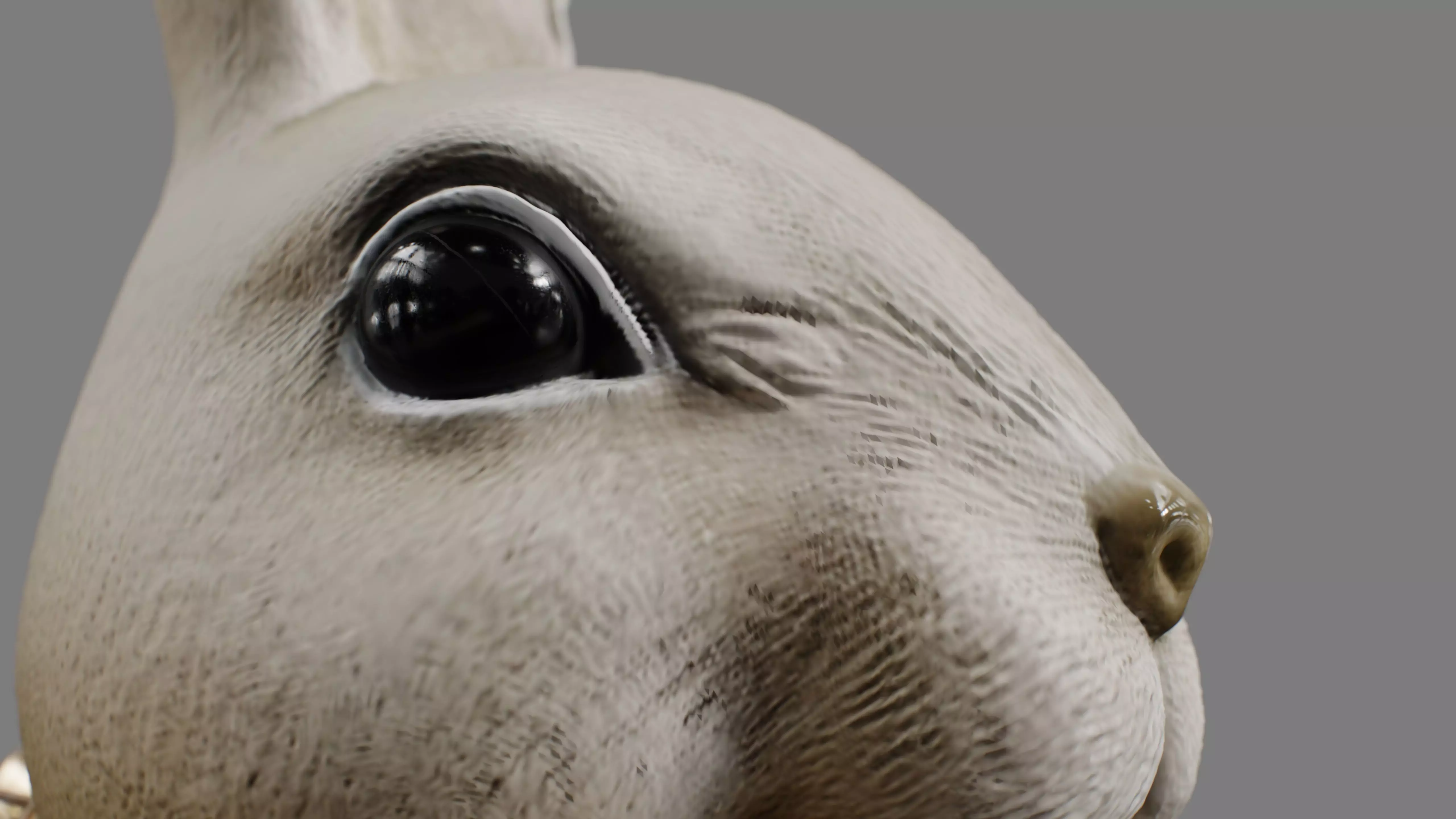 Rabbit Head Decoration 3D model_9