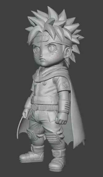 Cute Little Naruto Anime Chibi  3D print model_1