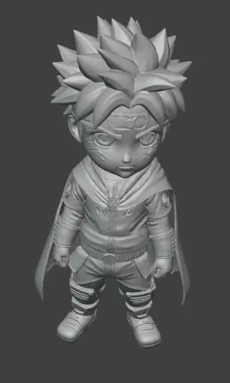 Cute Little Naruto Anime Chibi  3D print model_3