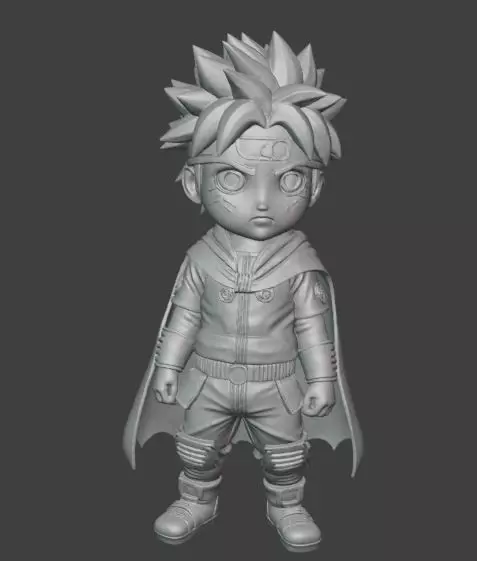 Cute Little Naruto Anime Chibi  3D print model_0