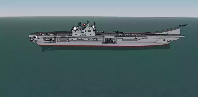 TCG Trakya Aircraft Carrier 3D Model STL SketchUp Files 3D model