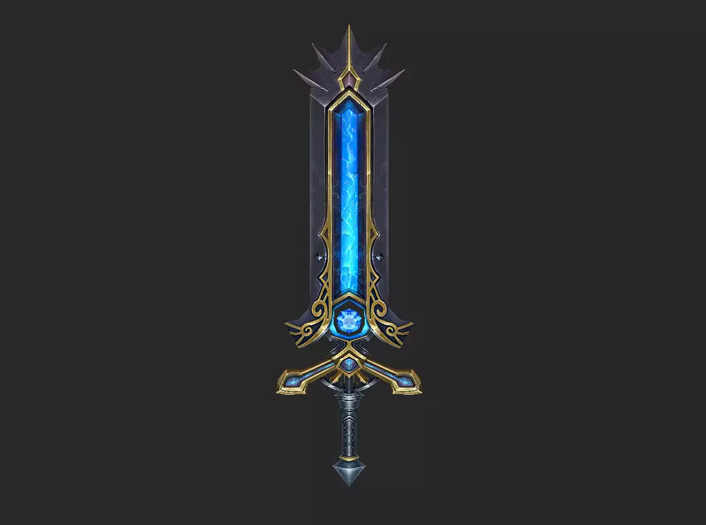 Pack With Fantasy Swords - Part 17 Free low-poly 3D model_19