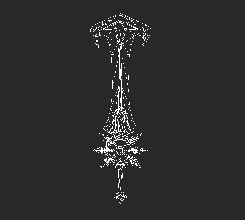 Pack With Fantasy Swords - Part 17 Free low-poly 3D model_9