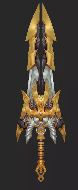 Pack With Fantasy Swords - Part 17 Free low-poly 3D model_30