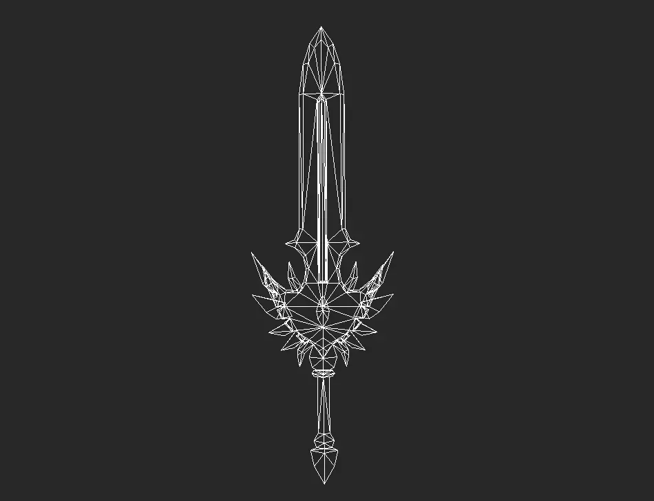 Pack With Fantasy Swords - Part 17 Free low-poly 3D model_44