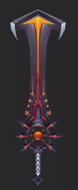 Pack With Fantasy Swords - Part 17 Free low-poly 3D model_2