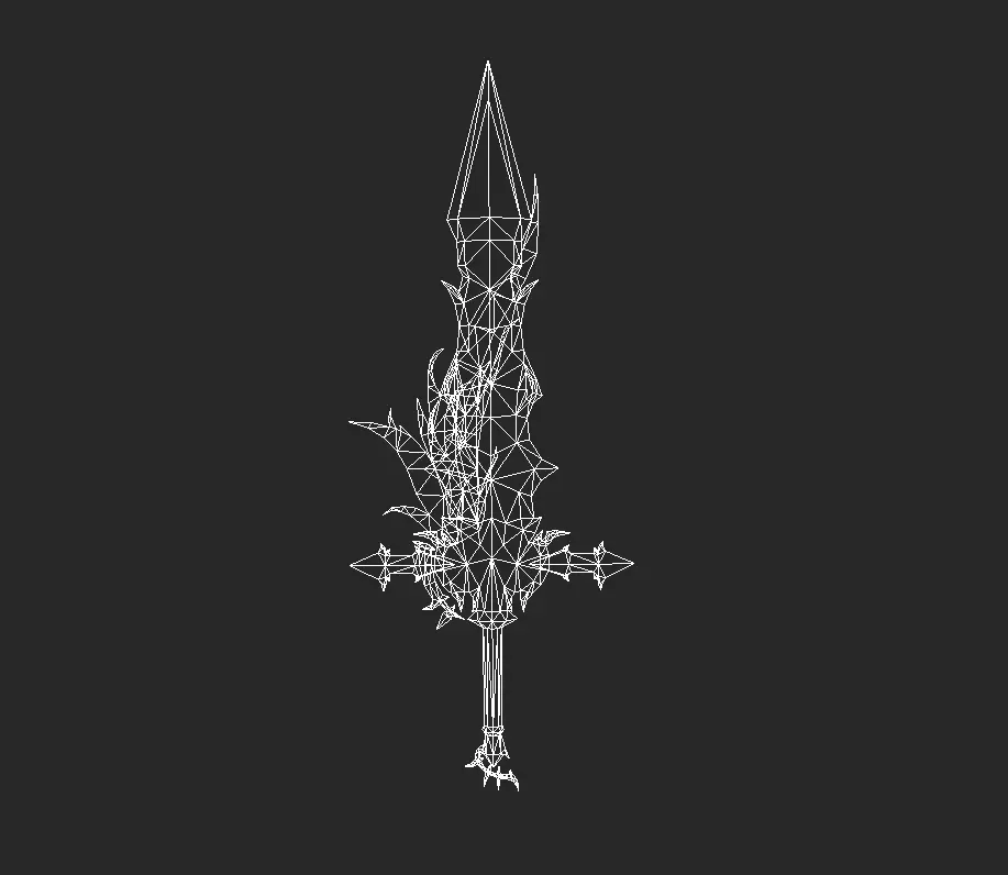 Pack With Fantasy Swords - Part 17 Free low-poly 3D model_52