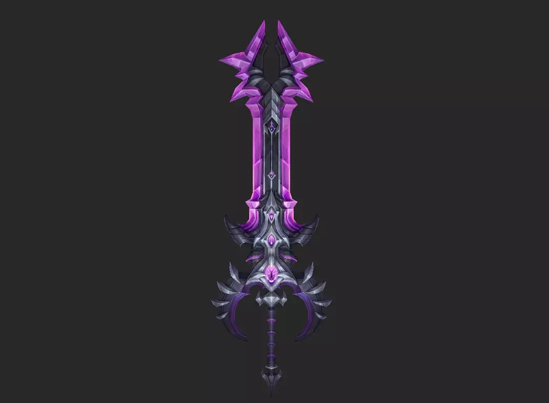 Pack With Fantasy Swords - Part 17 Free low-poly 3D model_57