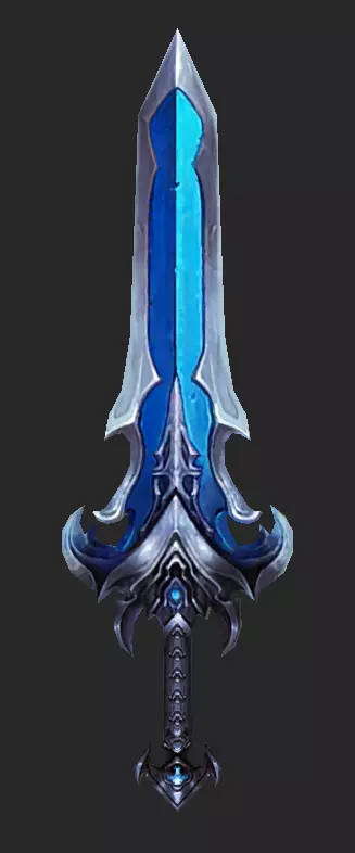 Pack With Fantasy Swords - Part 17 Free low-poly 3D model_6