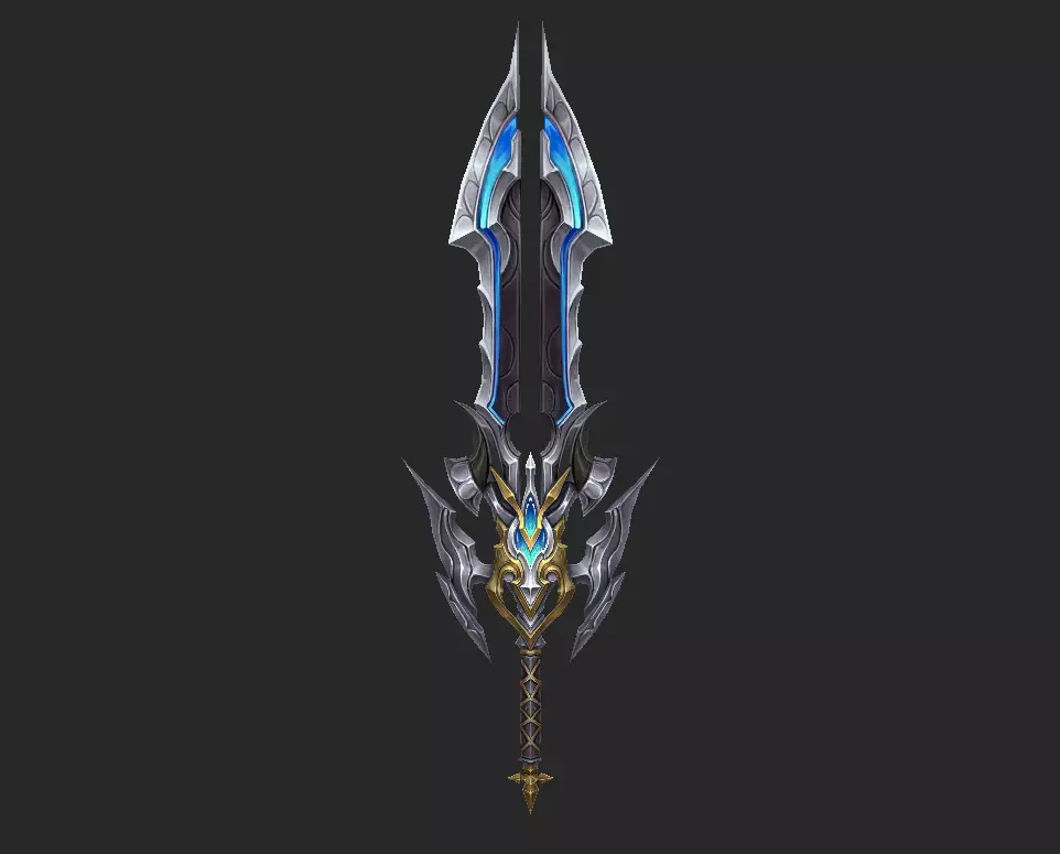 Pack With Fantasy Swords - Part 17 Free low-poly 3D model_55
